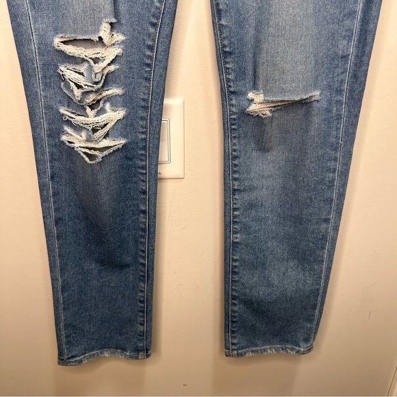 Paige Skyline Ankle Peg Distressed Skinny Jeans Size 32 - Picture 5 of 14